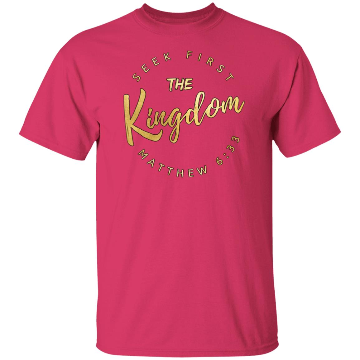 Seek First the Kingdom in Gold Unisex T-Shirt