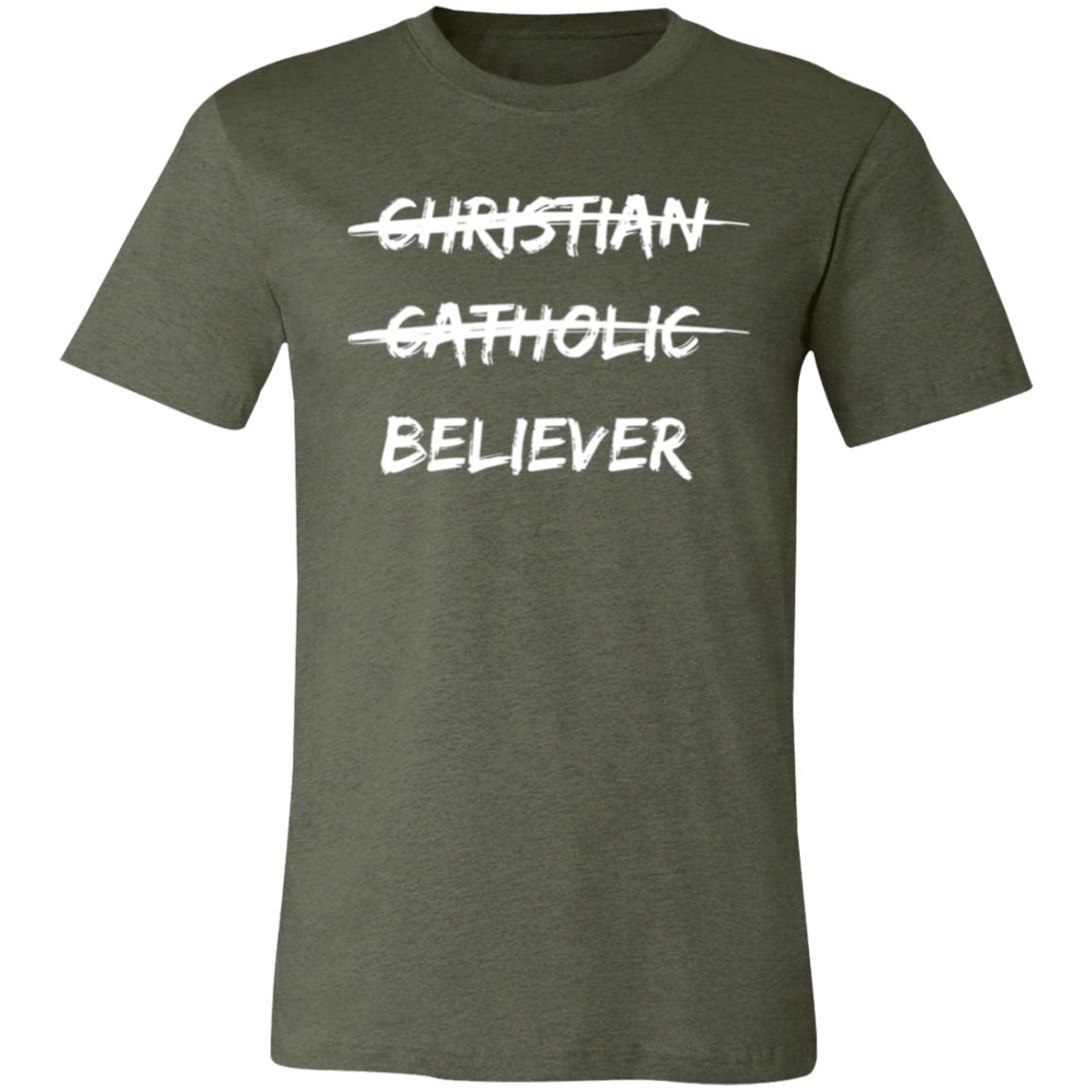 Believer in White Letter Unisex Short-Sleeve T-Shirt