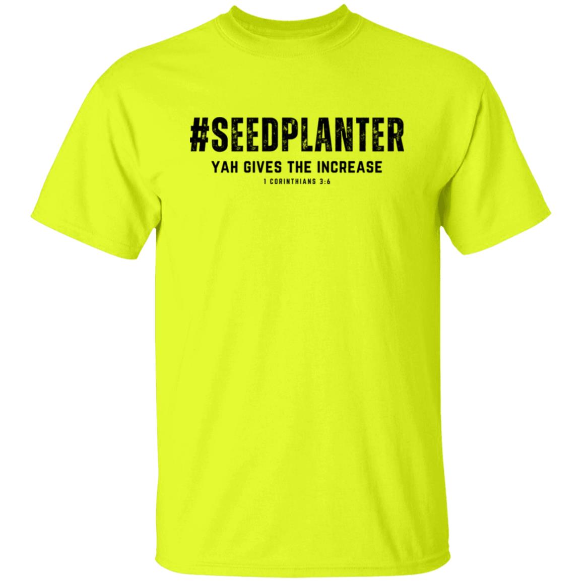 #SEEDPLANTER in Black Letters Unisex T-Shirt