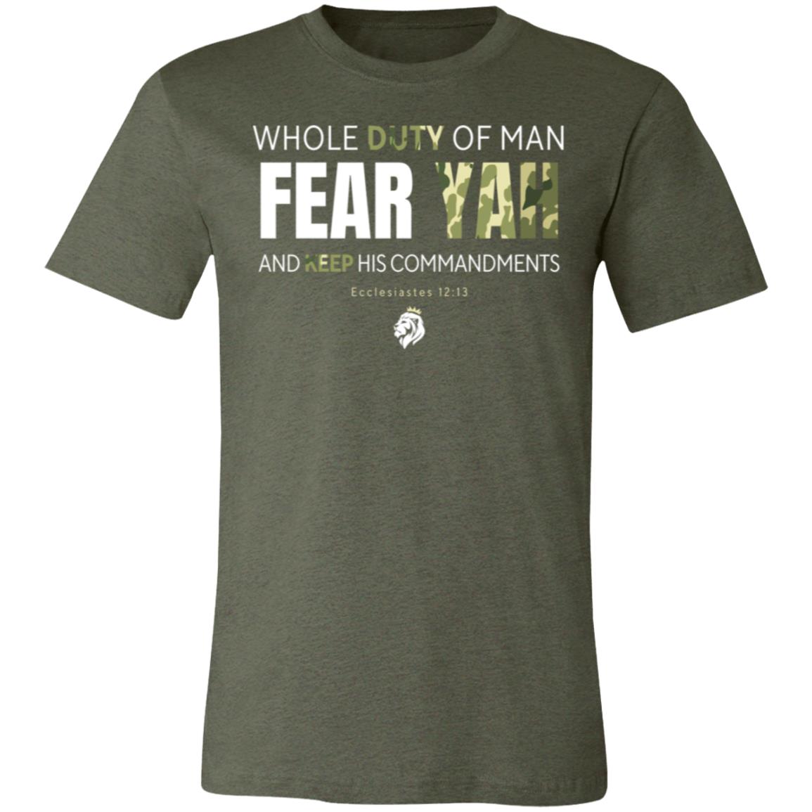 CAMO FEAR YAH Unisex Jersey Short-Sleeve T-Shirt