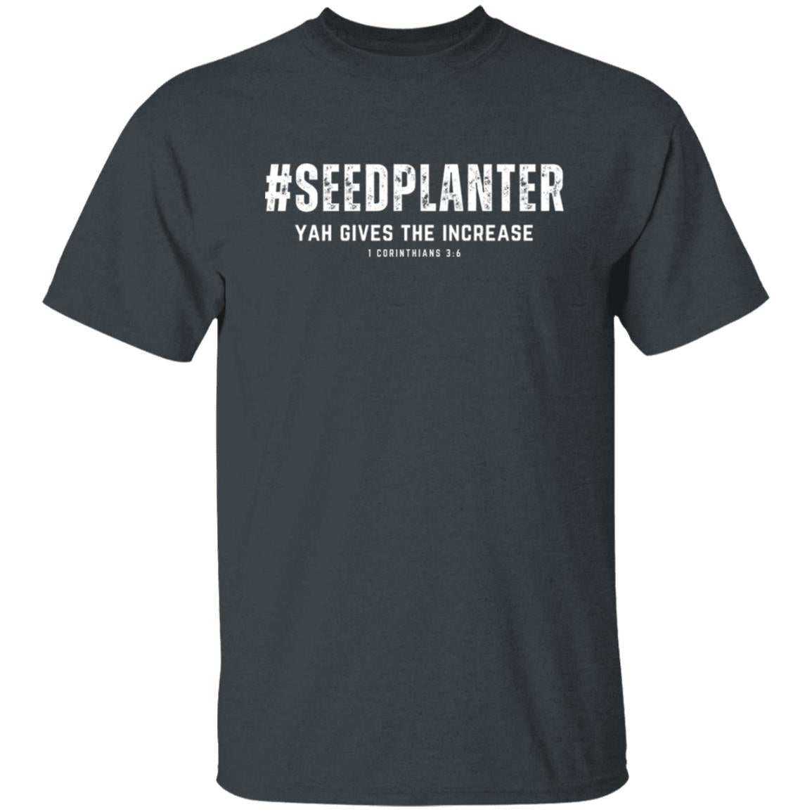 #SEED PLANTER in White Letters Unisex T-Shirt