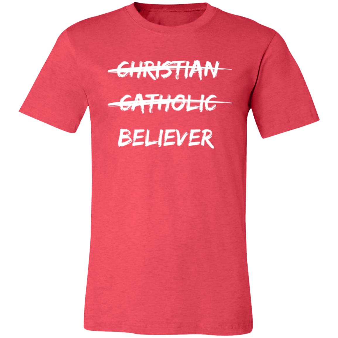 Believer in White Letter Unisex Short-Sleeve T-Shirt