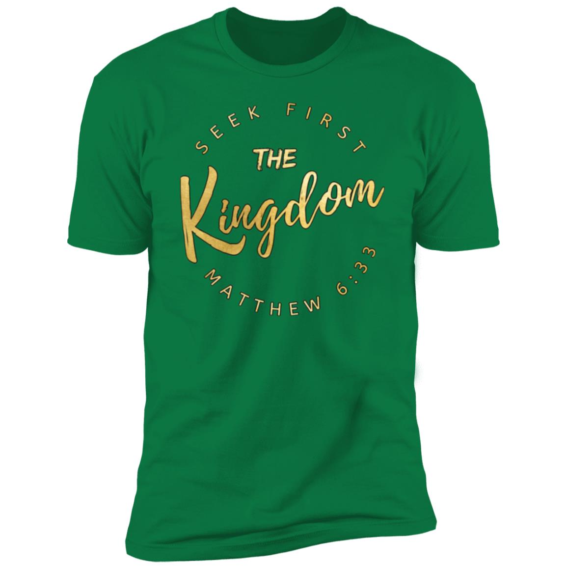 Gold Seek the Kingdom Men's Premium Short Sleeve T-Shirt