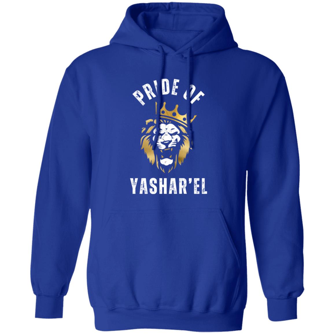 Pride of Yashar'el in White Letters Pullover Hoodie