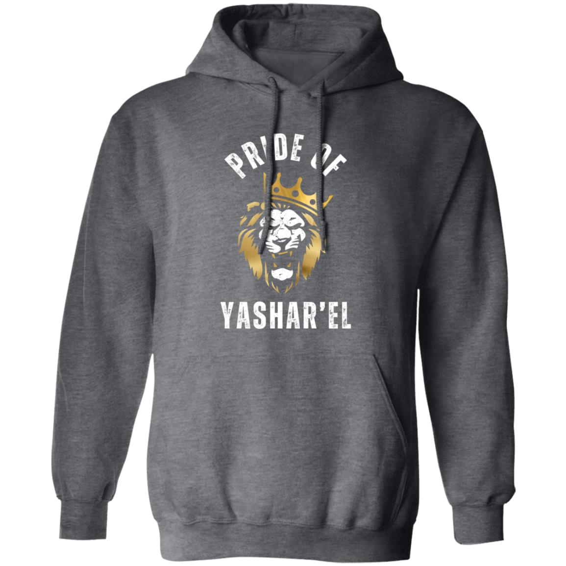 Pride of Yashar'el in White Letters Pullover Hoodie