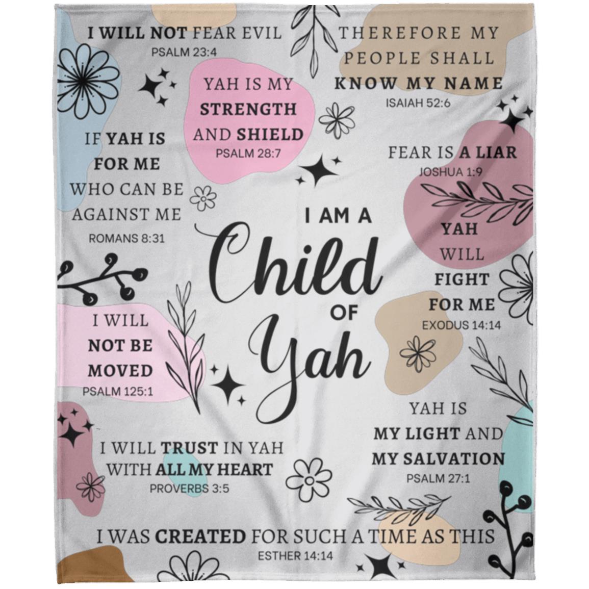 I AM A CHILD of YAH Throw Blanket Arctic Fleece Blanket