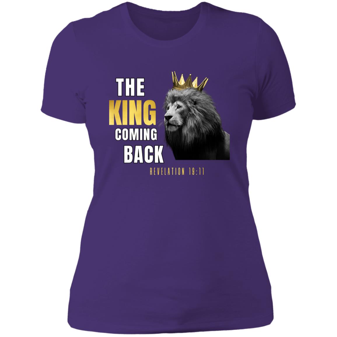 The KING Coming Back Slim Fit Ladies' T-Shirt