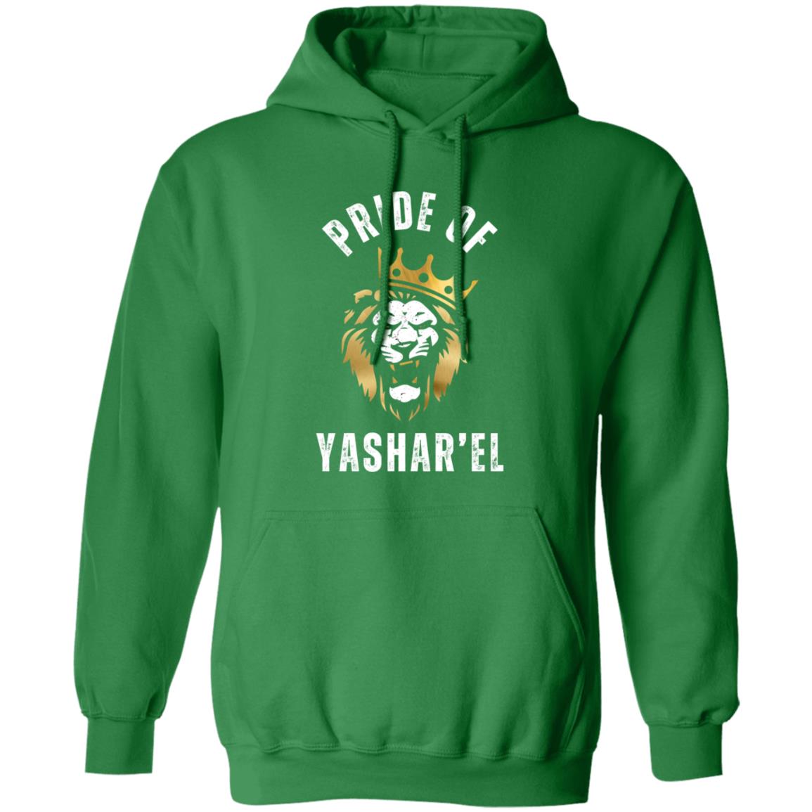 Pride of Yashar'el in White Letters Pullover Hoodie