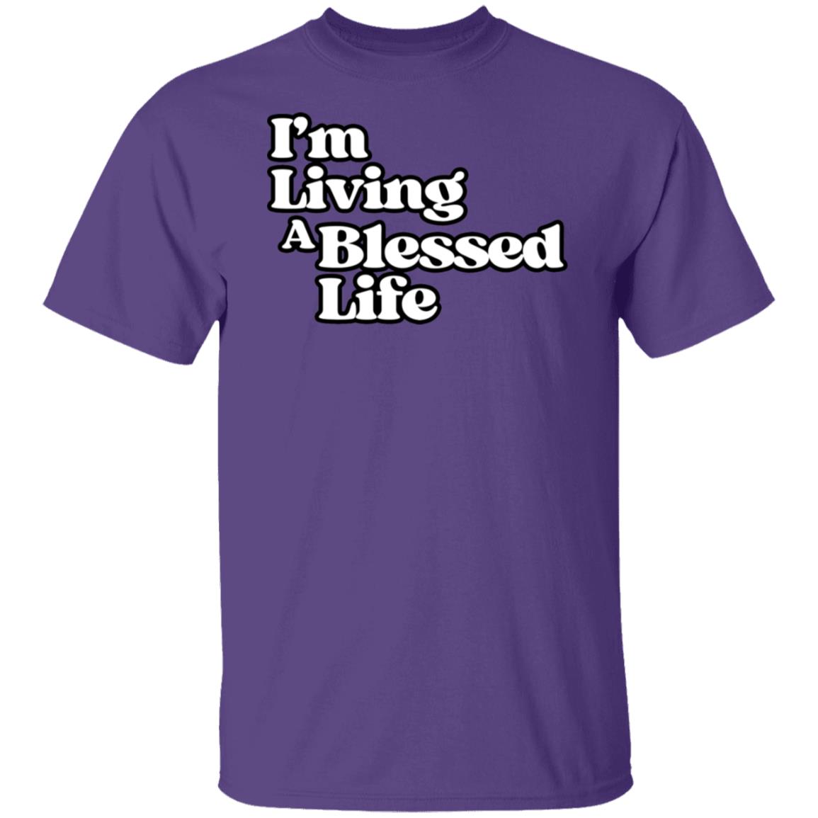 Living A Blessed Life 5.3 oz Unisex T-shirt