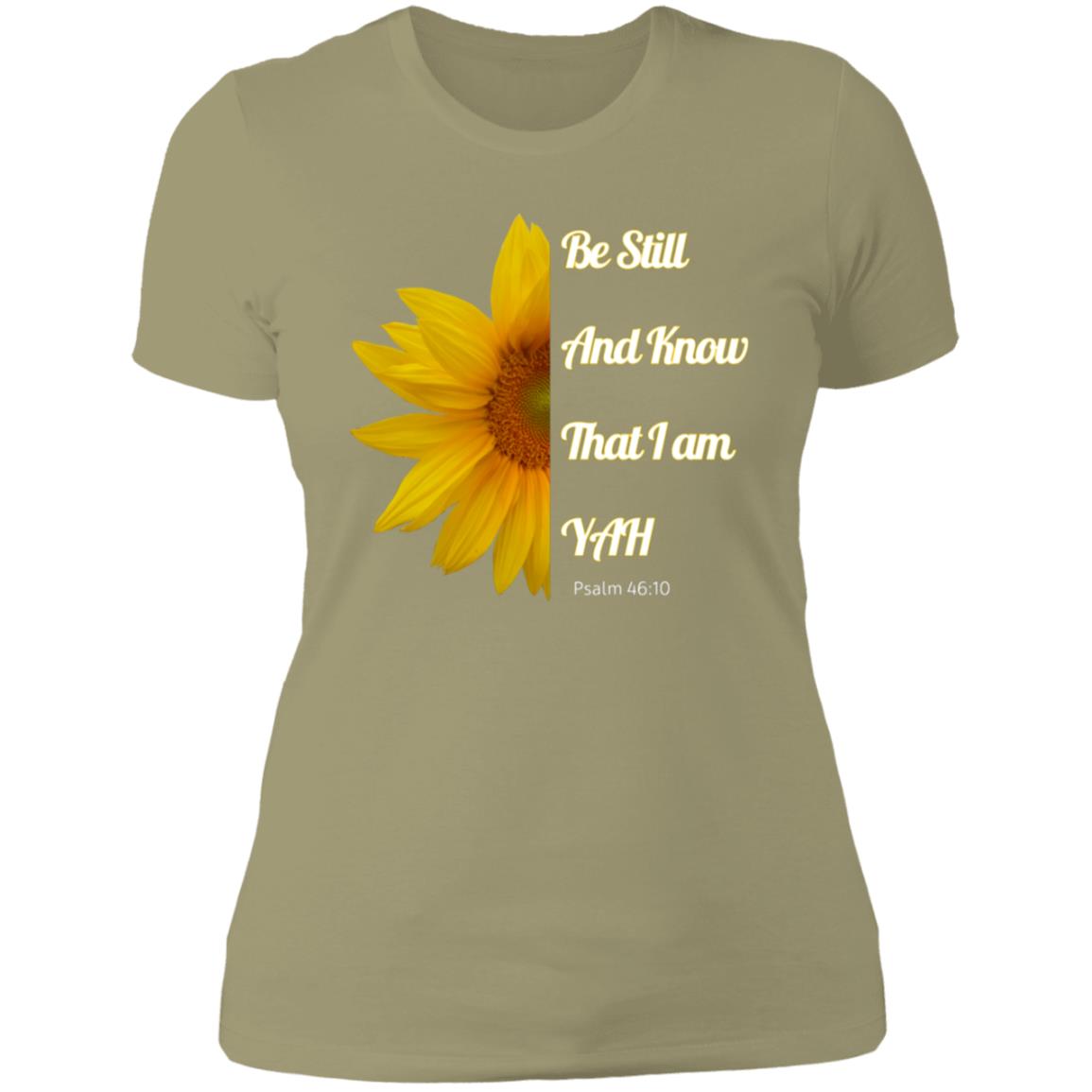 Be Still and Know Ladies' Slim Fit T-Shirt