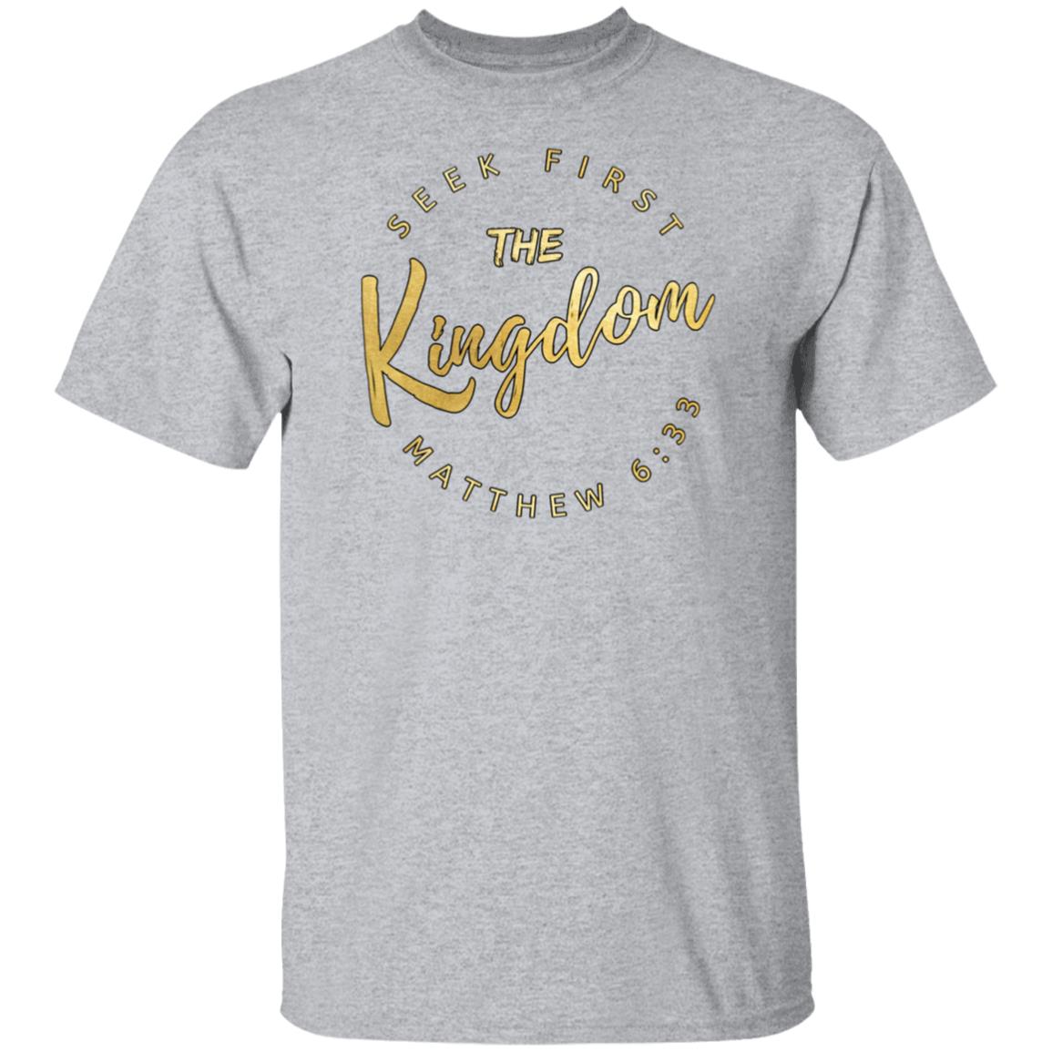 Seek First the Kingdom in Gold Unisex T-Shirt