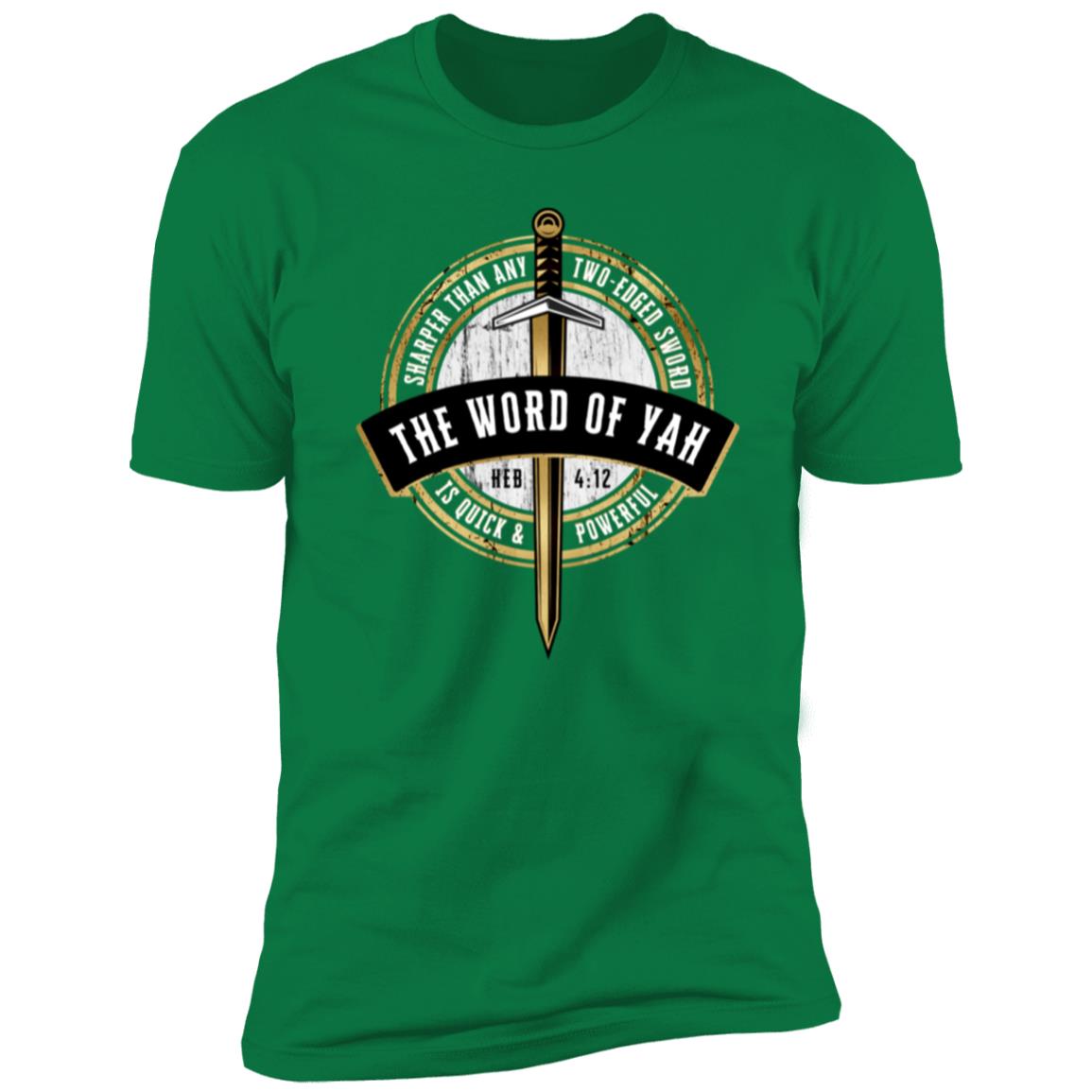 Gold WORD of YAH Premium Short Sleeve T-shirt