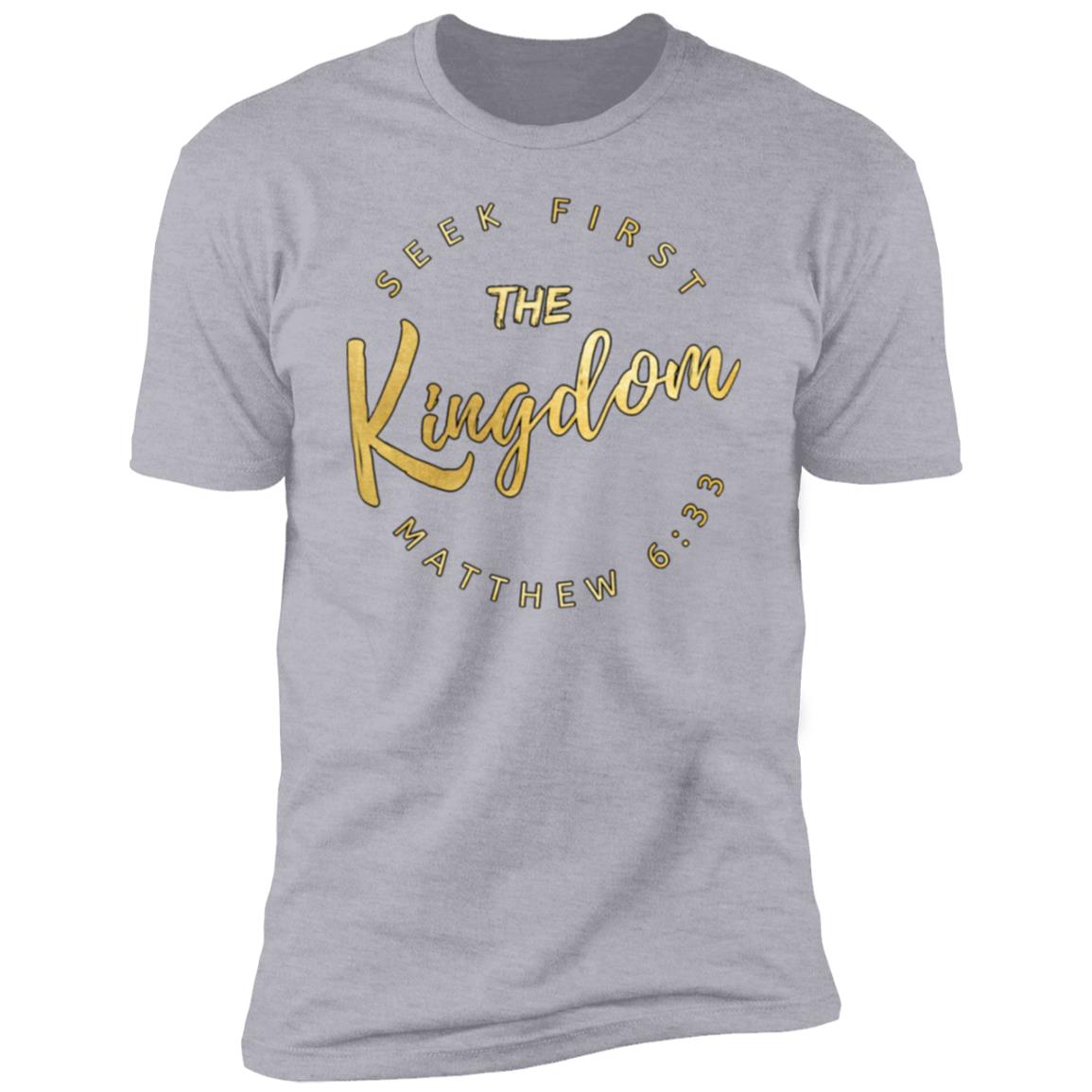 Gold Seek the Kingdom Men's Premium Short Sleeve T-Shirt