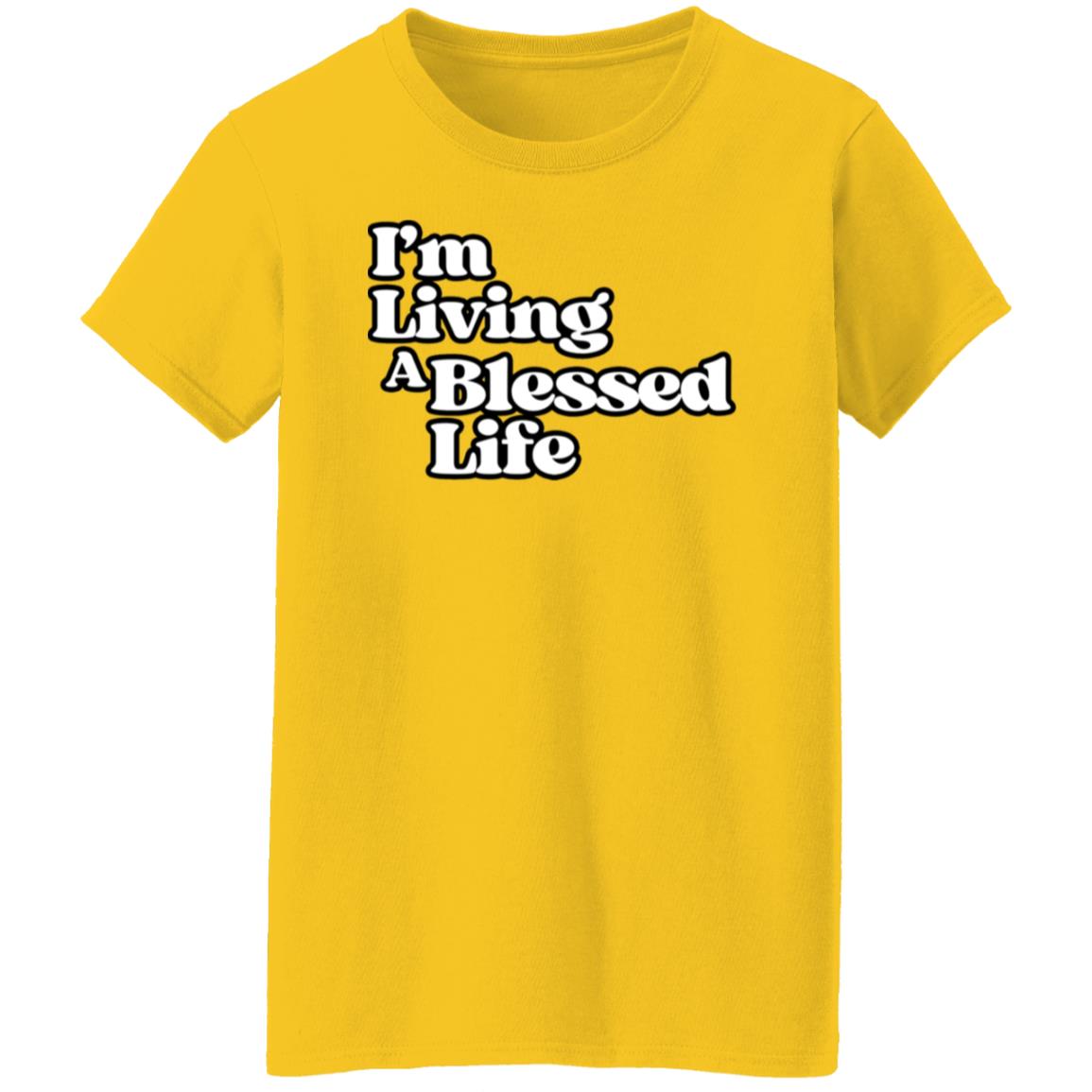 Living A Blessed Life 5.3 oz Ladies' T-shirt