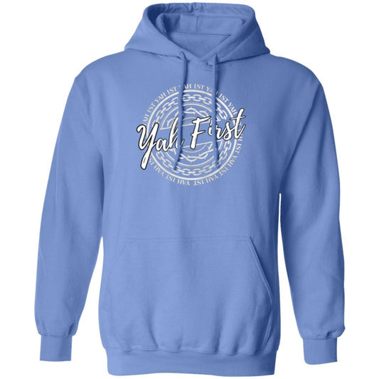 YAH First in White Letters Pullover Hoodie