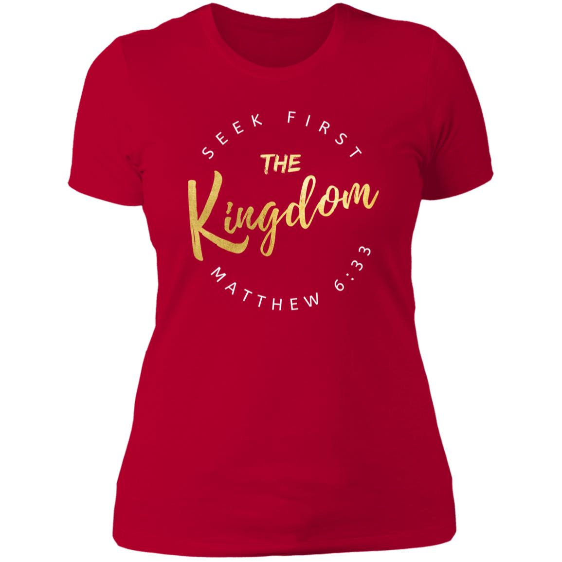 Seek First The Kingdom Slim Fit Ladies' T-Shirt