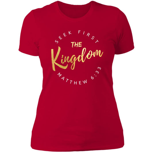 Seek First The Kingdom Slim Fit Ladies' T-Shirt