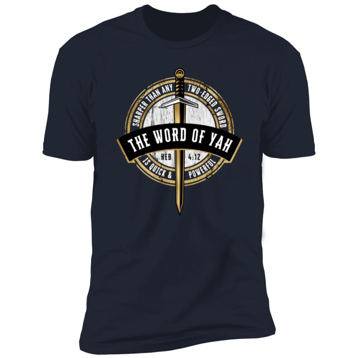 Gold WORD of YAH Premium Short Sleeve T-shirt