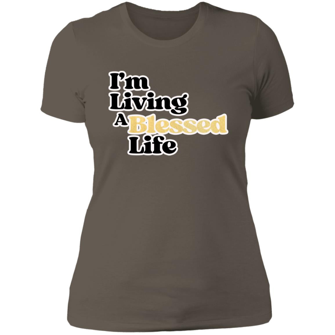 Living A Blessed Life 4.3 oz Ladies' T-shirt