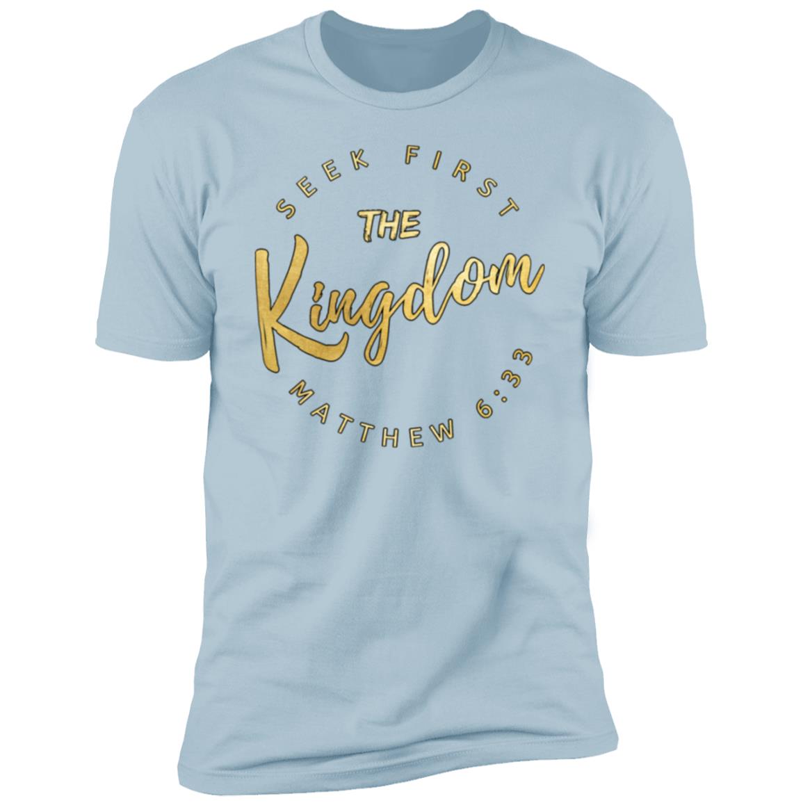 Gold Seek the Kingdom Men's Premium Short Sleeve T-Shirt