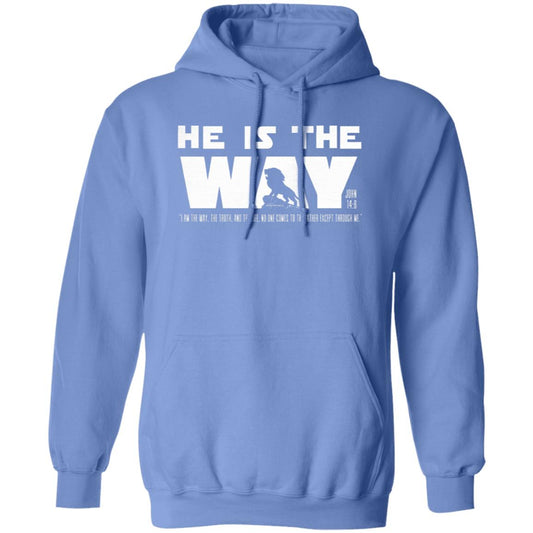 HE IS THE WAY in White Letters Pullover Hoodie