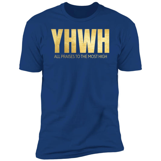 YAHUWAH Gold Premium Short Sleeve T-Shirt