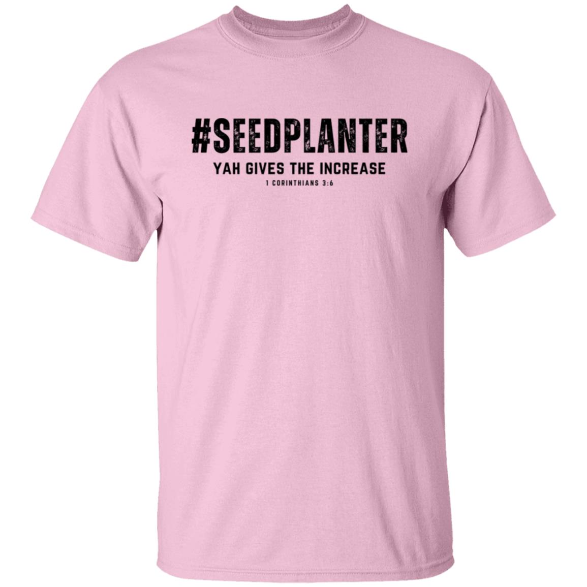 #SEEDPLANTER in Black Letters Unisex T-Shirt