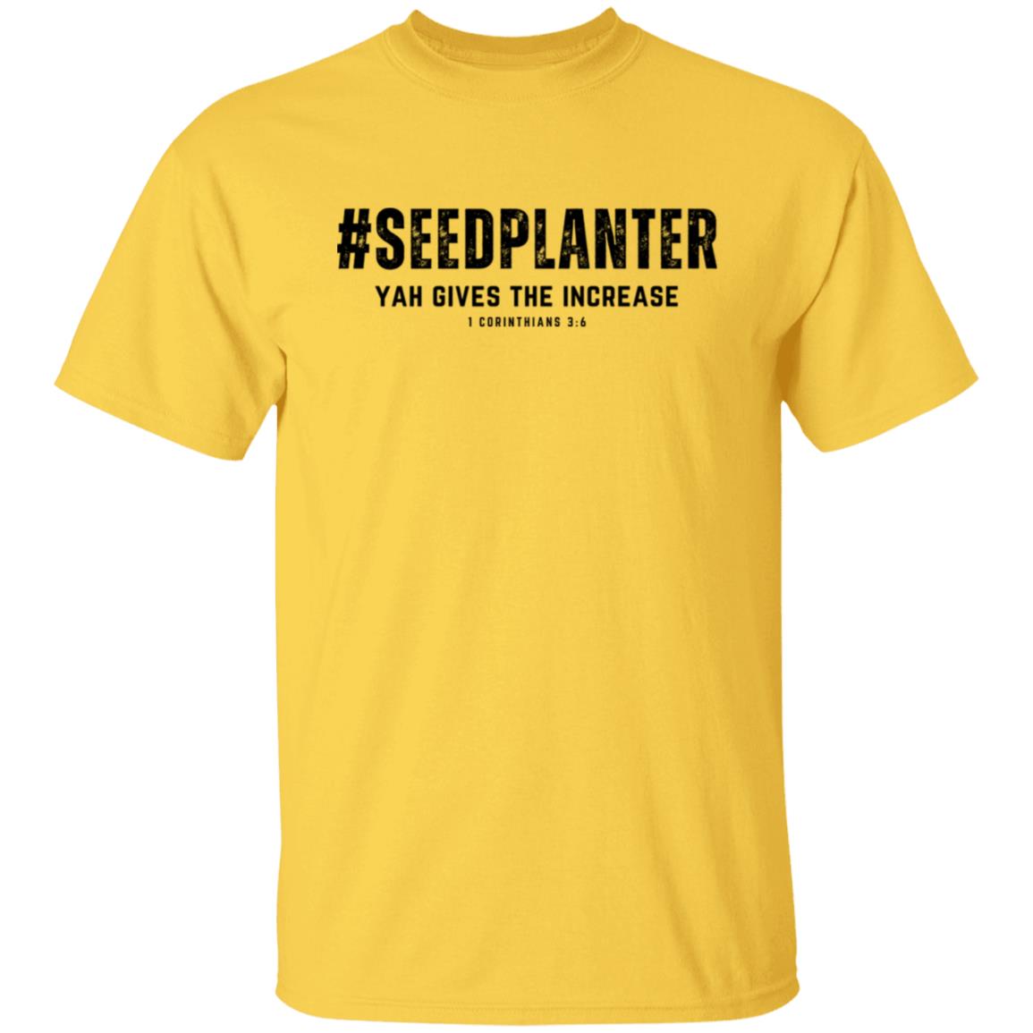 #SEEDPLANTER in Black Letters Unisex T-Shirt