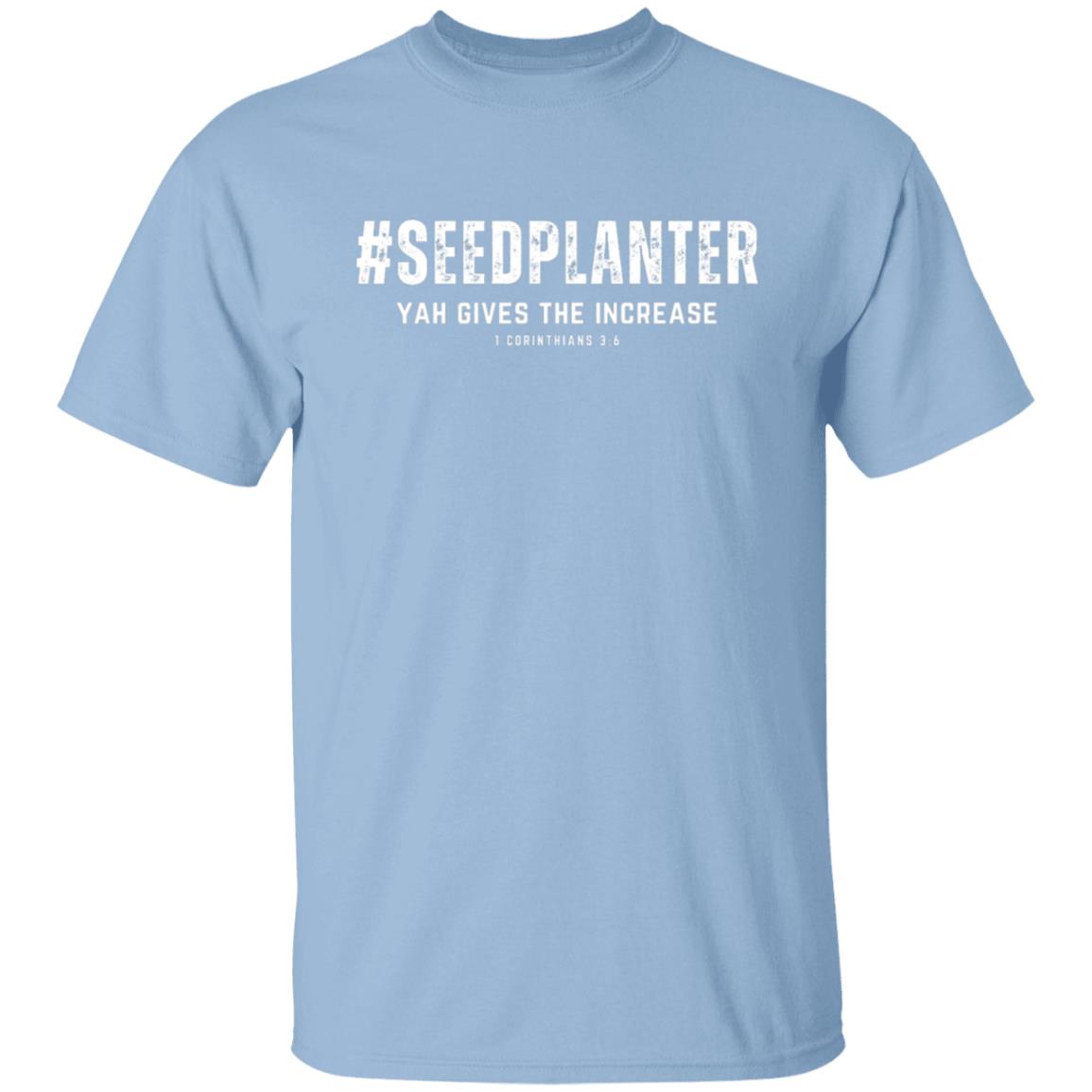 #SEED PLANTER in White Letters Unisex T-Shirt