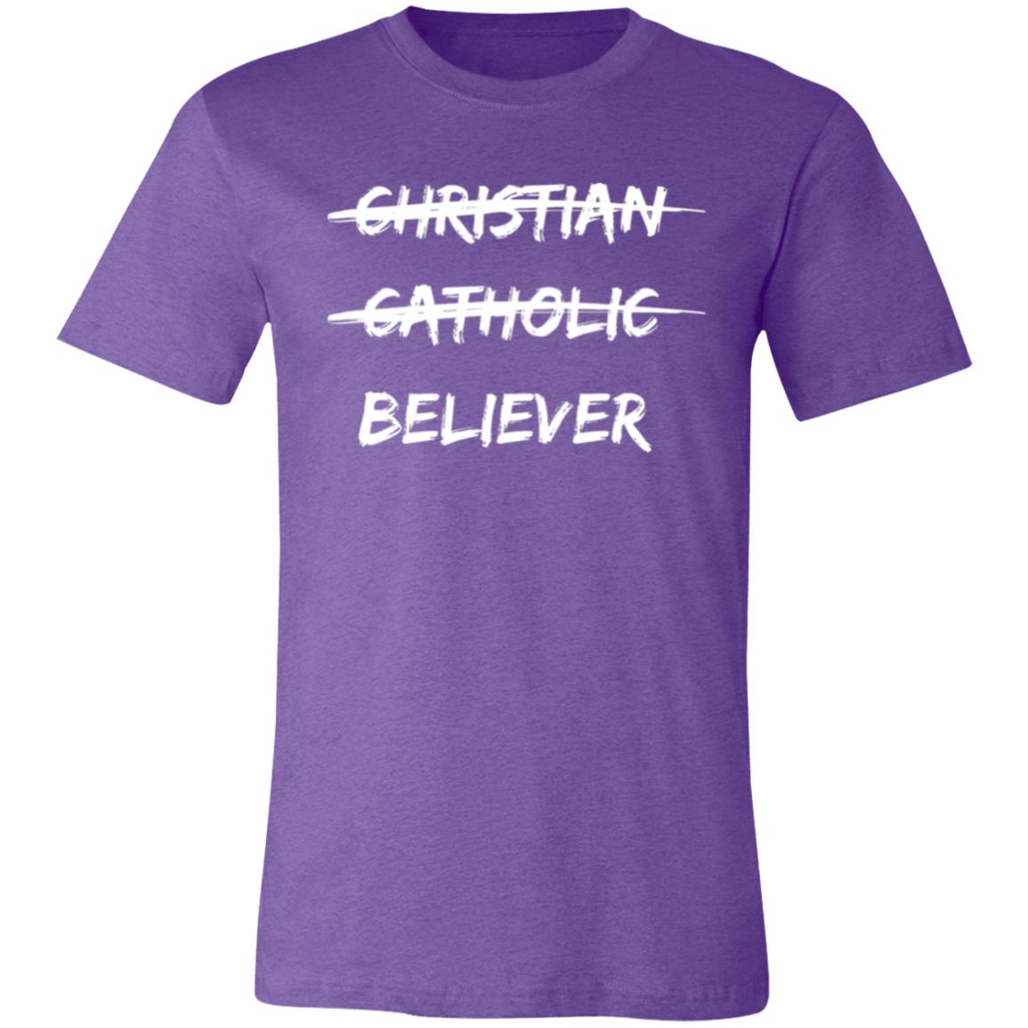 Believer in White Letter Unisex Short-Sleeve T-Shirt