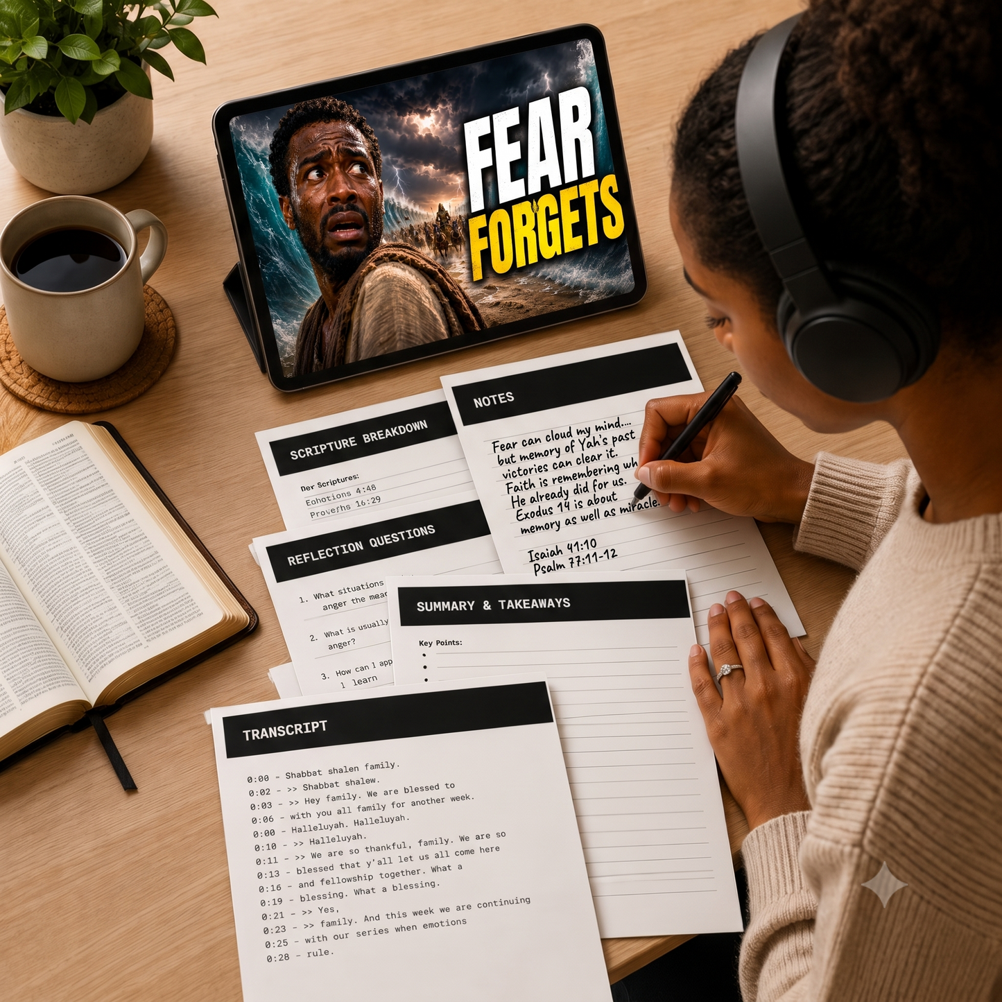 When Emotions Rule pt. 3 | Fear Will Make You Forget Yah Bible Study Guide
