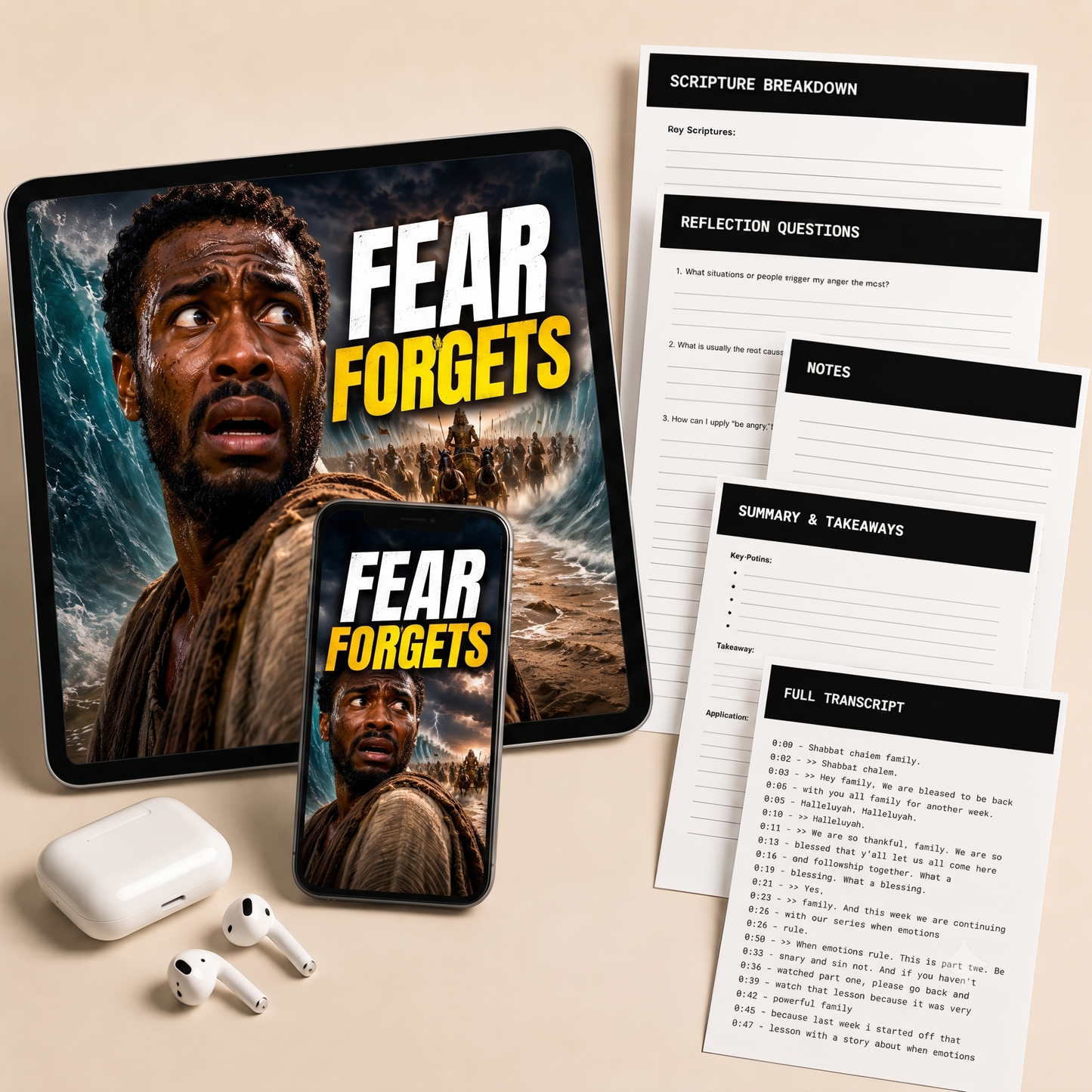 When Emotions Rule pt. 3 | Fear Will Make You Forget Yah Bible Study Guide