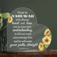 "Yahuwah's Guidance: Proverbs 3:5-6 Heart-shaped Acrylic Plaque"