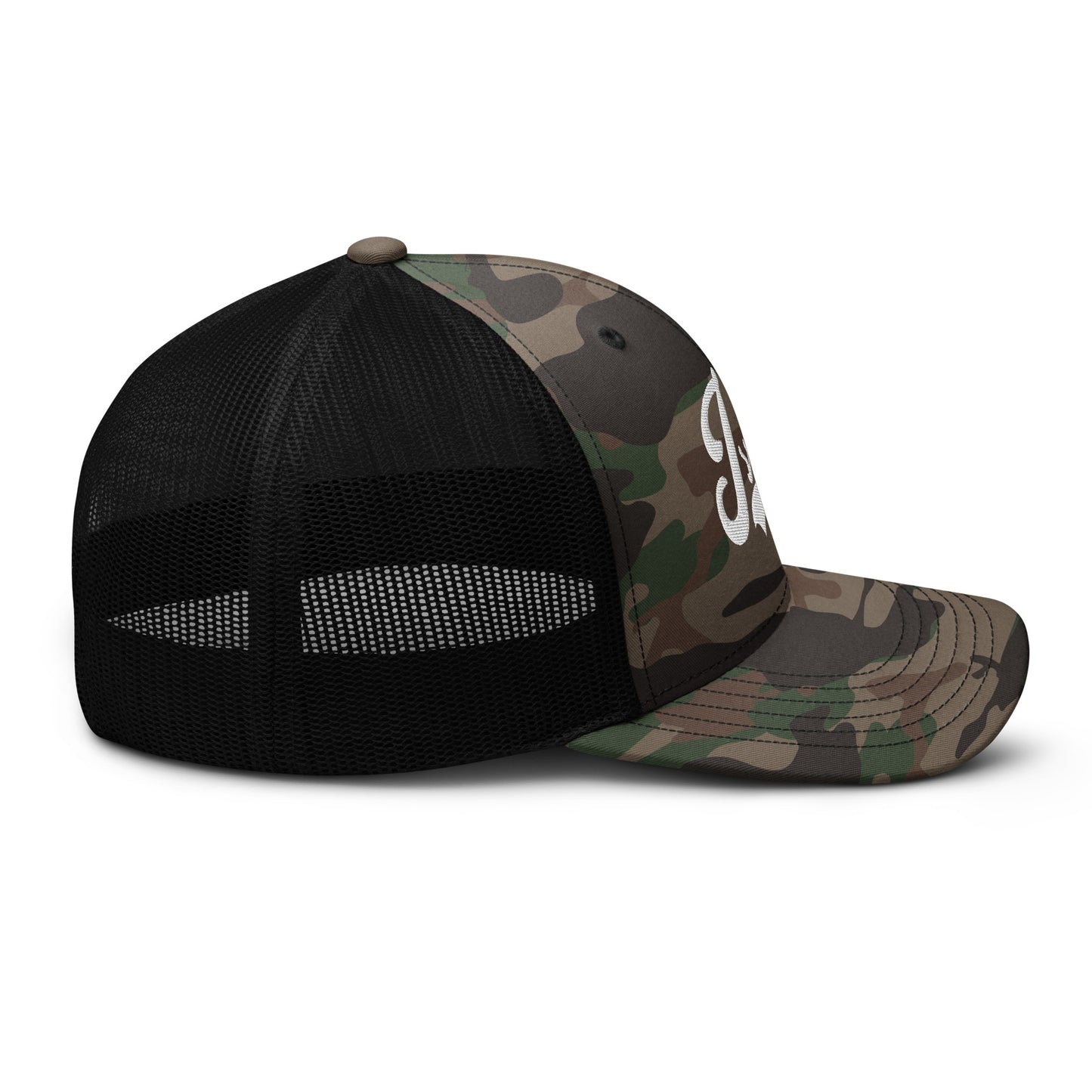 ISRAEL Camouflage Embroidery Trucker Hat