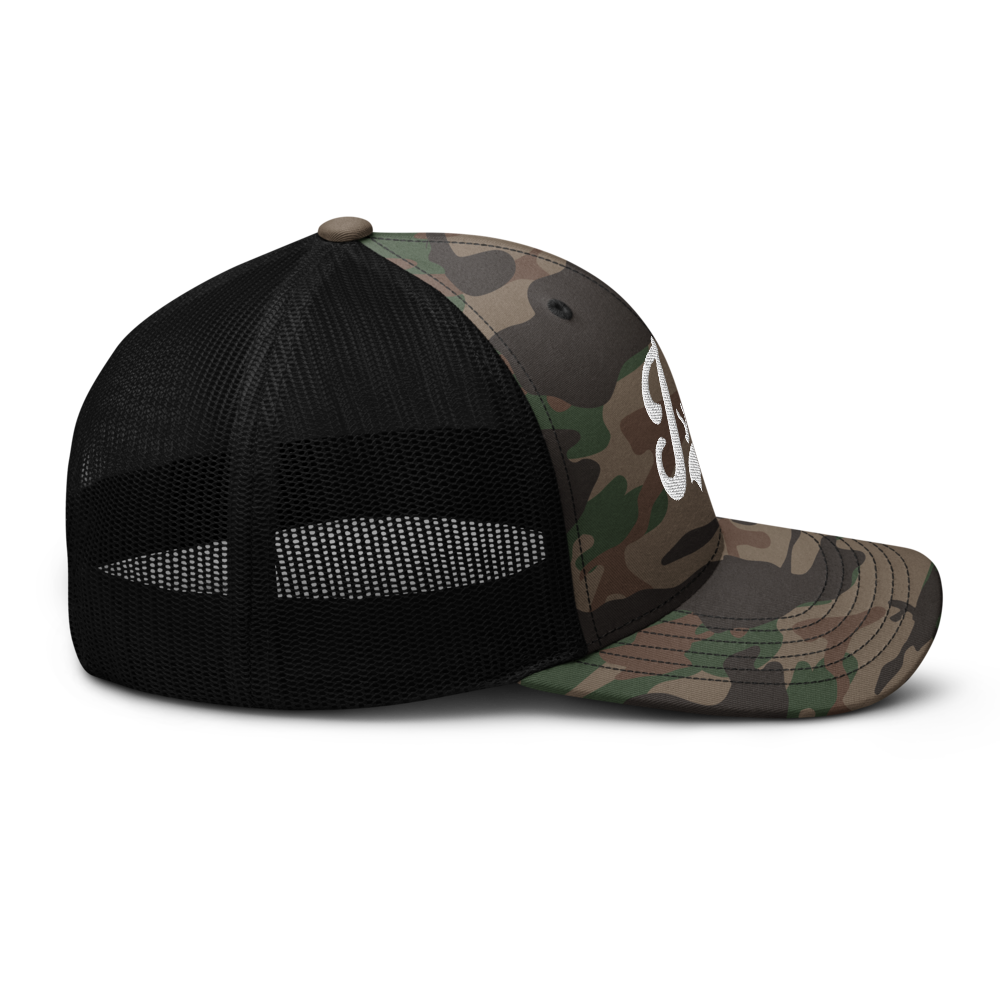 ISRAEL Camouflage Embroidery Trucker Hat