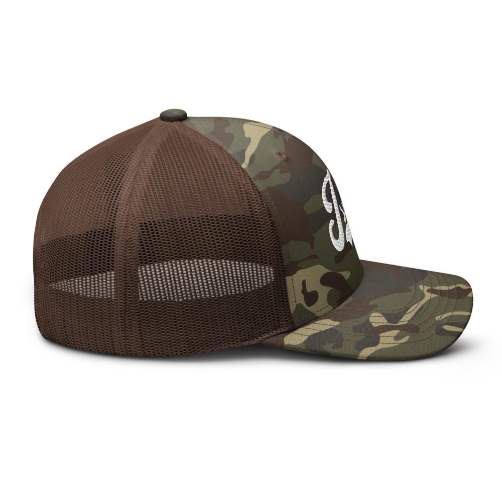 ISRAEL Camouflage Embroidery Trucker Hat