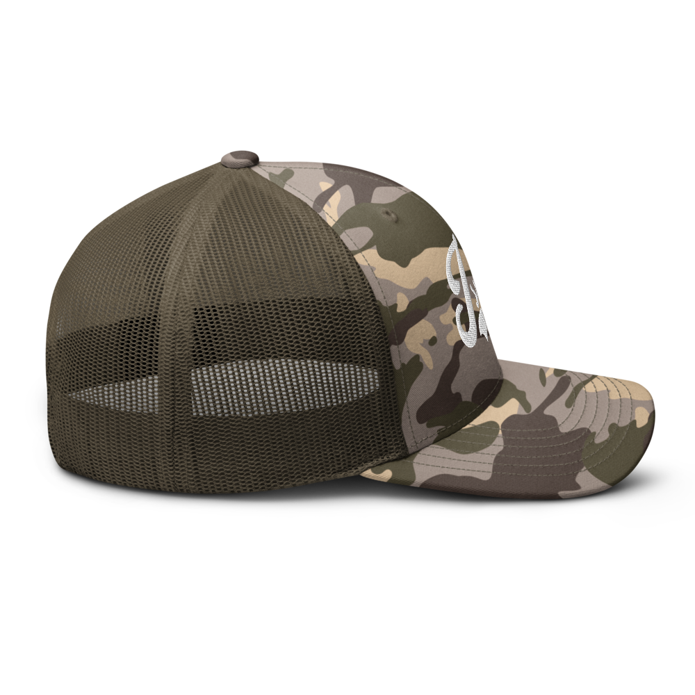 ISRAEL Camouflage Embroidery Trucker Hat