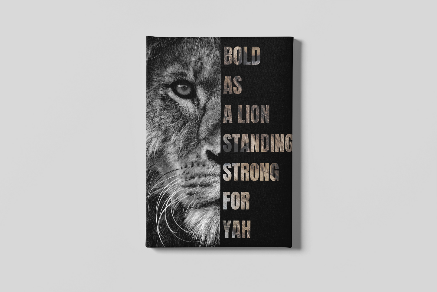 STANDING STRONG FOR YAH Deluxe Portrait Canvas 1.5in Frame