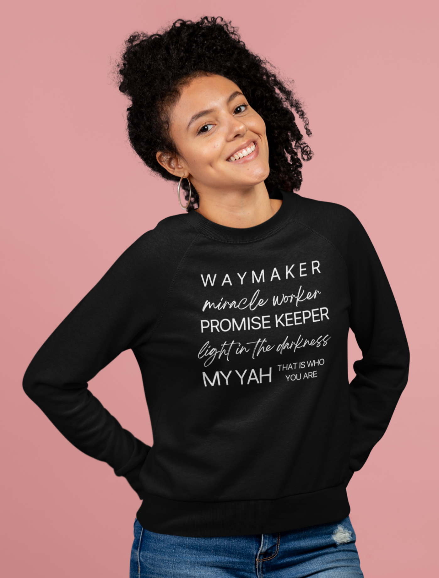 MY YAH Crewneck Pullover Sweatshirt