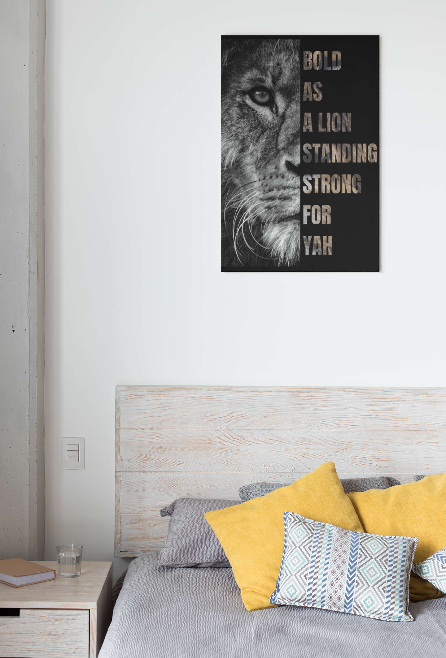 STANDING STRONG FOR YAH Deluxe Portrait Canvas 1.5in Frame