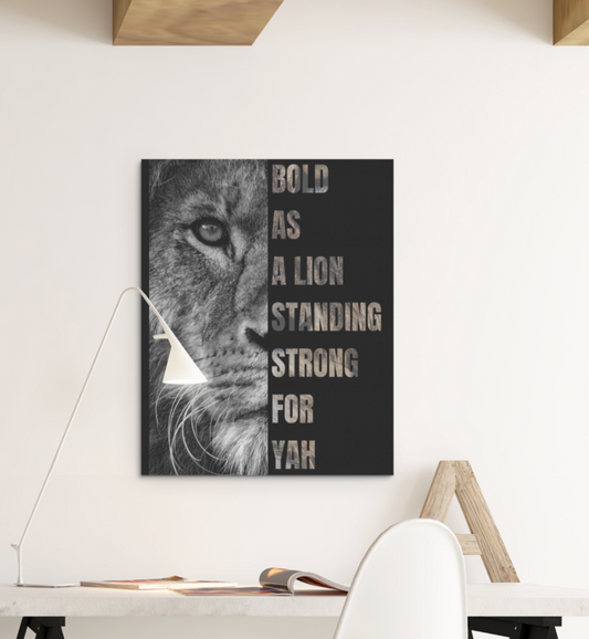 STANDING STRONG FOR YAH Deluxe Portrait Canvas 1.5in Frame