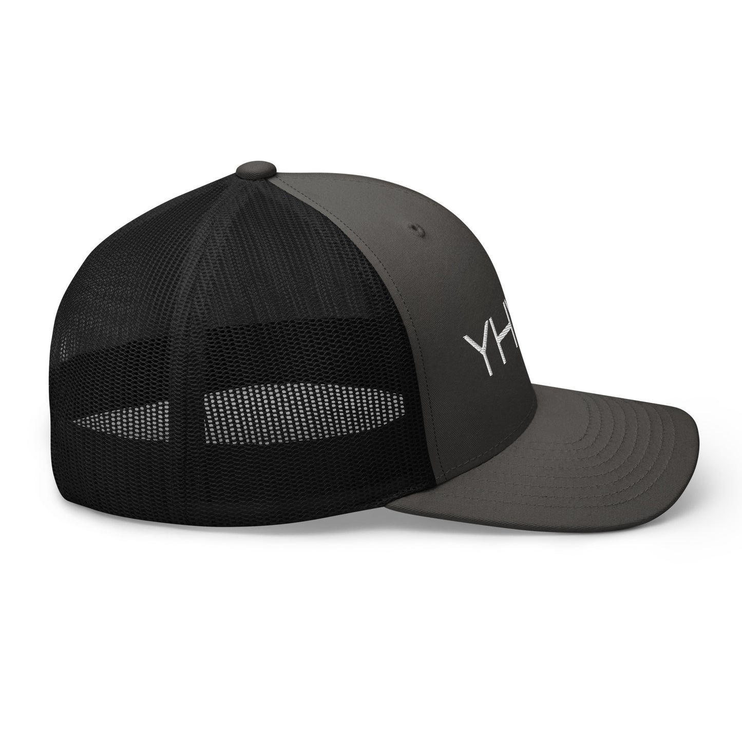 YHWH in White Letter Embroidery Trucker Cap