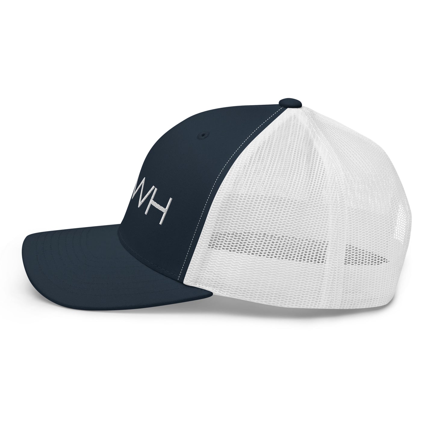 YHWH in White Letter Embroidery Trucker Cap