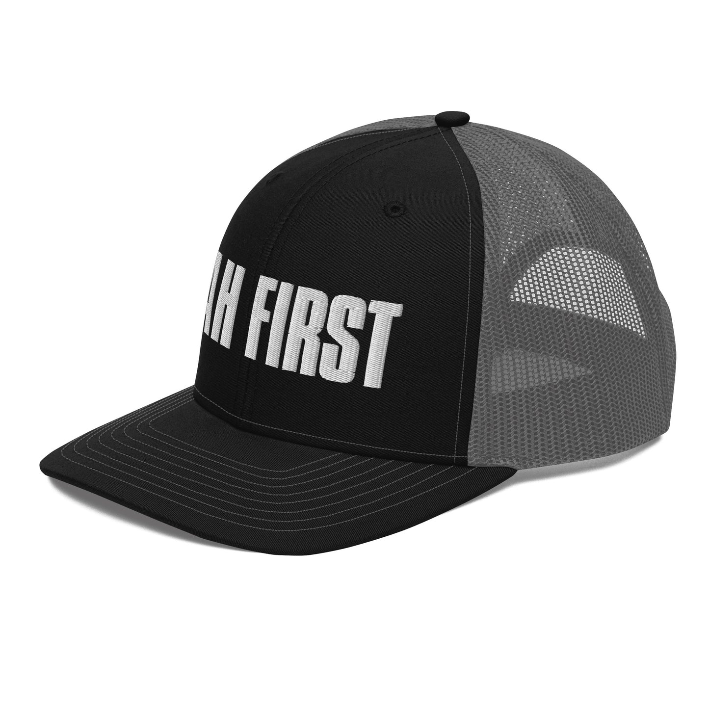 YAH FIRST Embroidery Trucker Cap