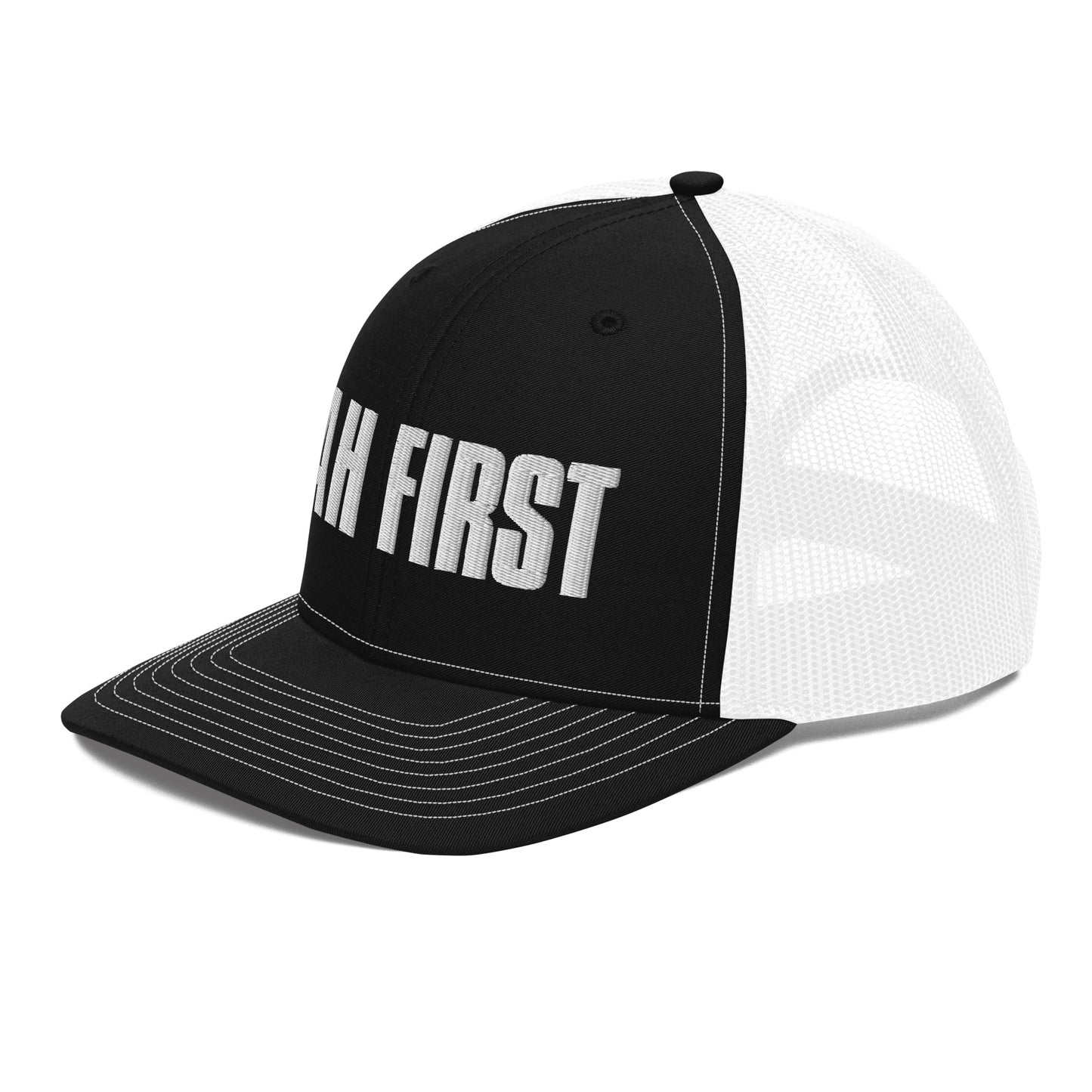 YAH FIRST Embroidery Trucker Cap