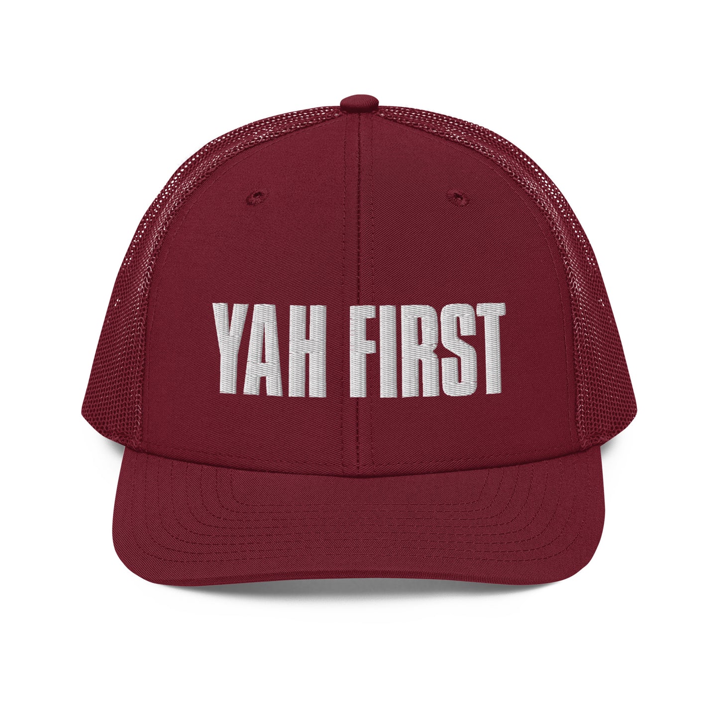 YAH FIRST Embroidery Trucker Cap