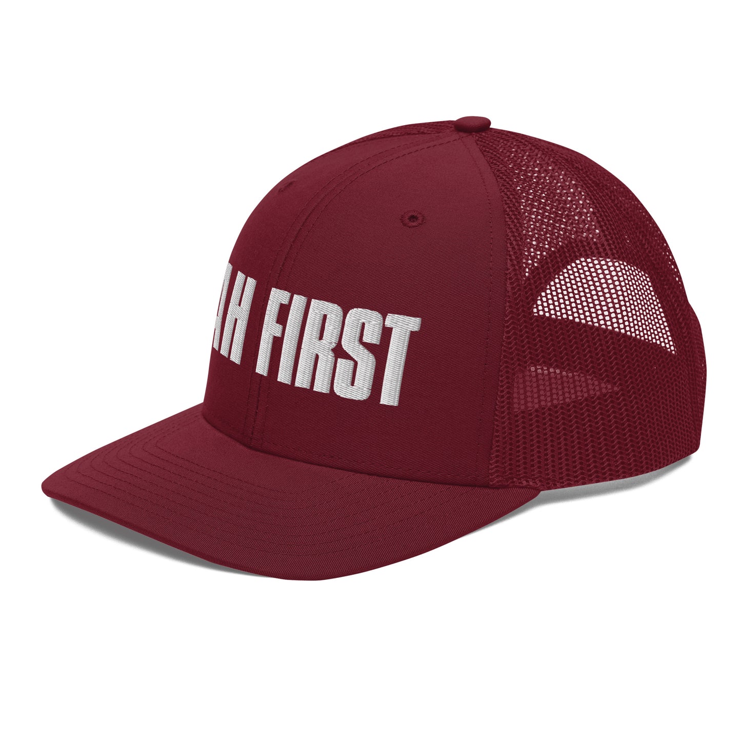 YAH FIRST Embroidery Trucker Cap