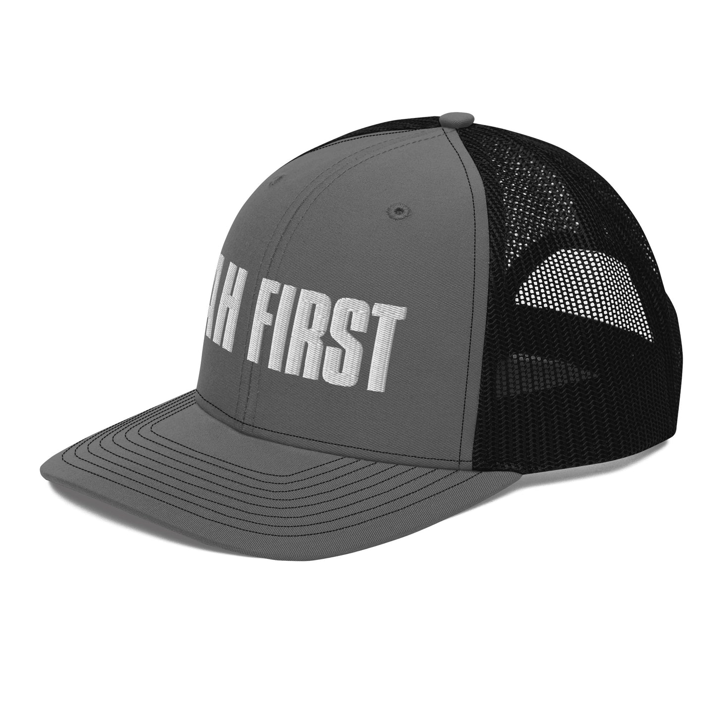 YAH FIRST Embroidery Trucker Cap