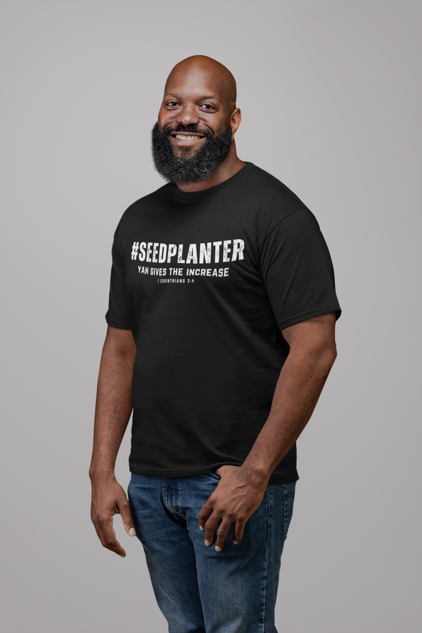 #SEED PLANTER in White Letters Unisex T-Shirt