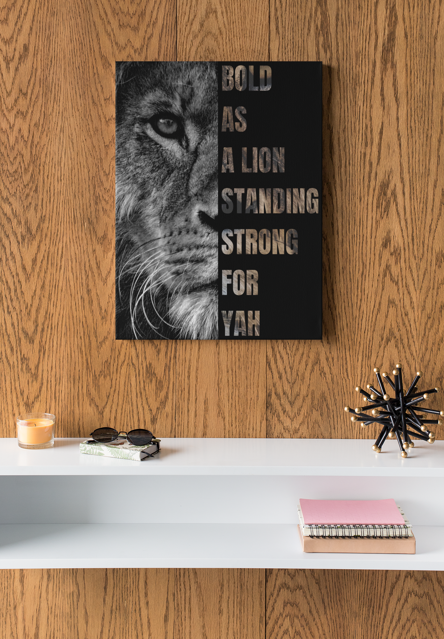 STANDING STRONG FOR YAH Deluxe Portrait Canvas 1.5in Frame